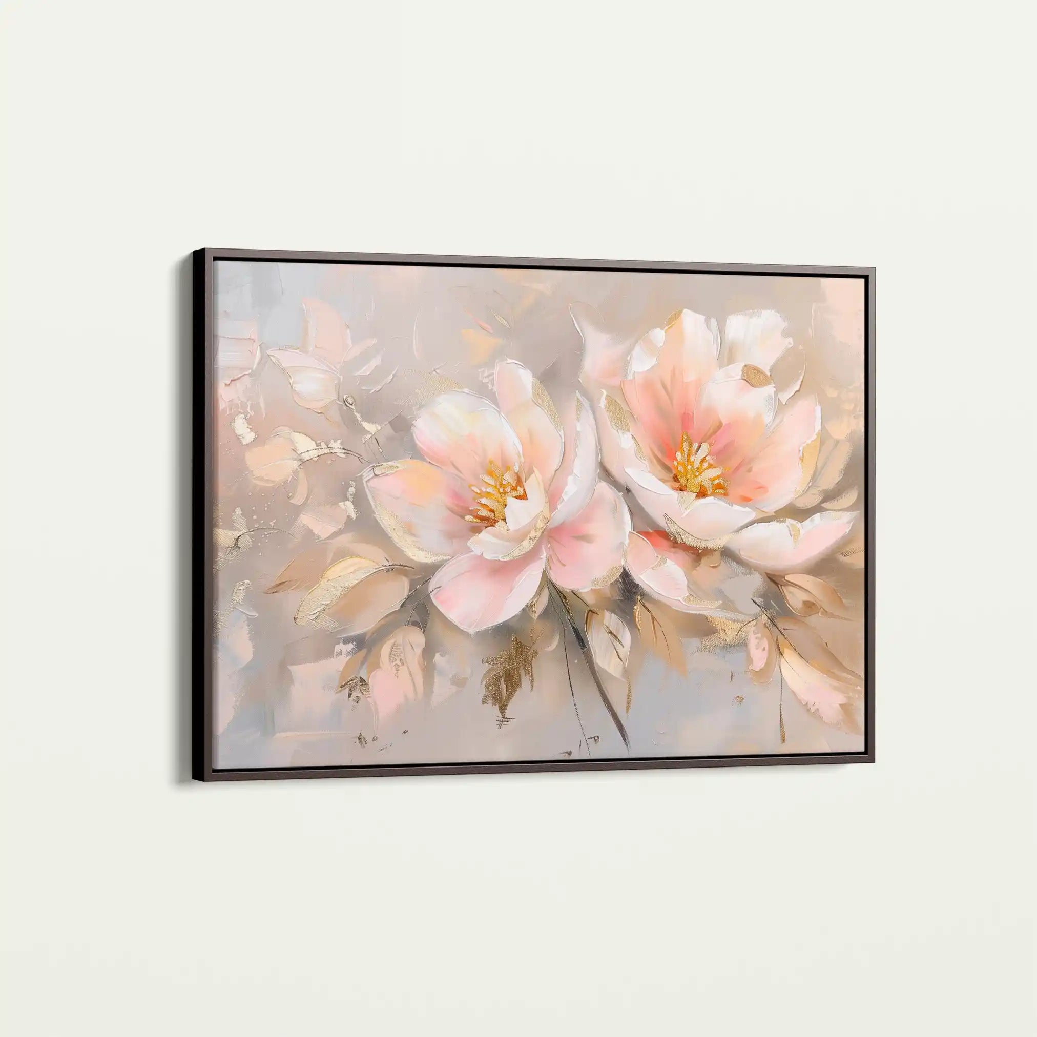 Floral 657 Canvas Art 60 x 40 cm / Black