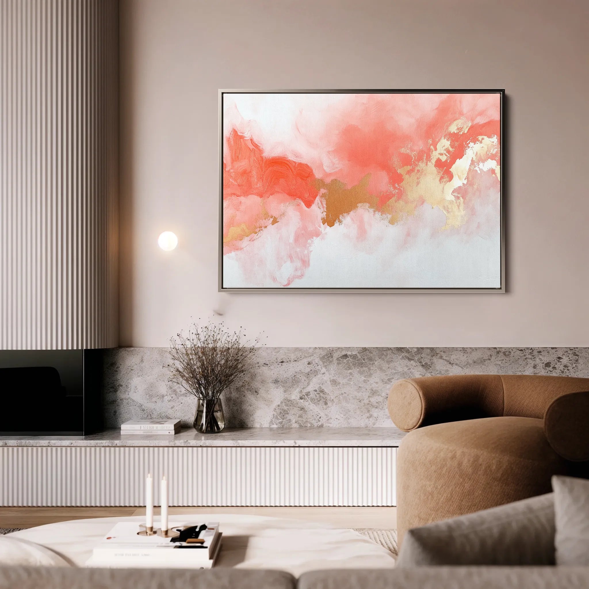 Abstract 658 Canvas Art 18" x 24" / 45 x 60 cm / Black