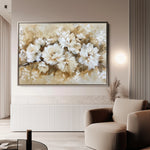 Floral 658 Canvas Art 18" x 24" / 45 x 60 cm / Black