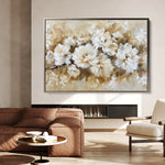 Floral 658 Canvas Art 18" x 24" / 45 x 60 cm / Black