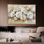 Floral 658 Canvas Art 18" x 24" / 45 x 60 cm / Black