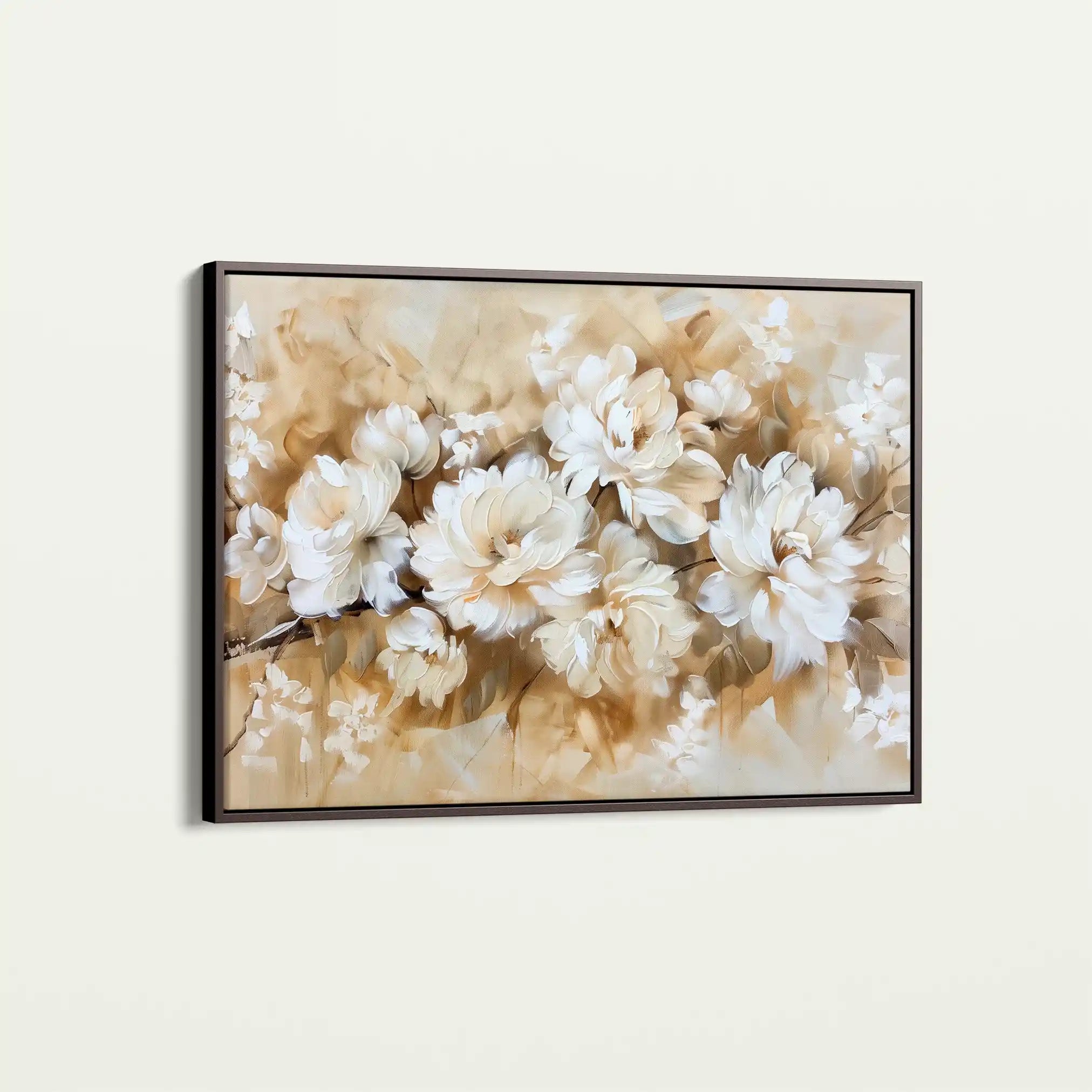 Floral 658 Canvas Art 18" x 24" / 45 x 60 cm / Black
