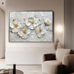 Floral 659 Canvas Art 18" x 24" / 45 x 60 cm / Black