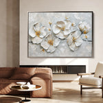 Floral 659 Canvas Art 18" x 24" / 45 x 60 cm / Black