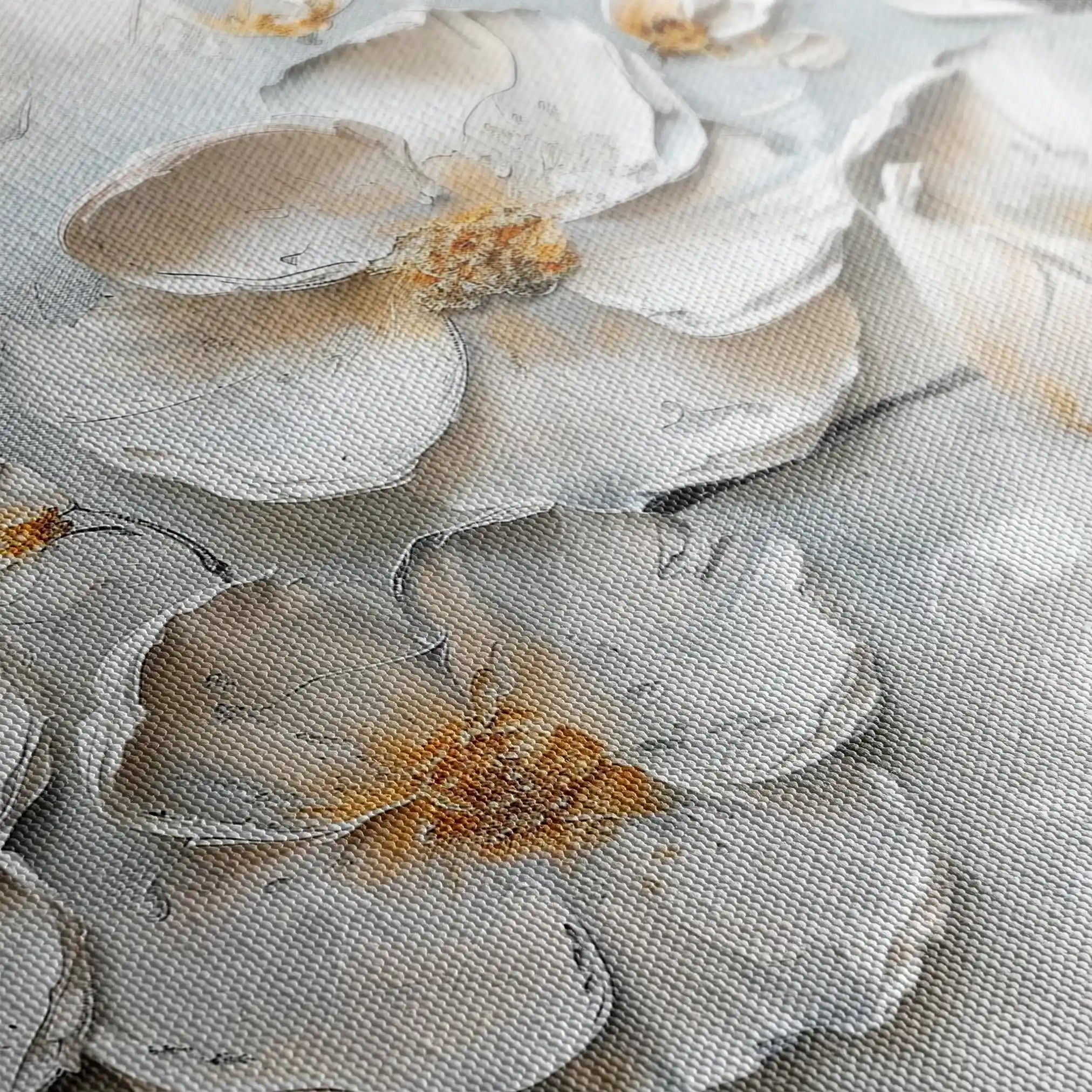 Floral 659 Canvas Art 18" x 24" / 45 x 60 cm / Black