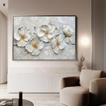 Floral 659 Canvas Art 60 x 40 cm / Black
