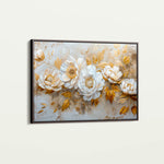 Floral 660 Canvas Art 18" x 24" / 45 x 60 cm / Black