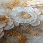Floral 660 Canvas Art 18" x 24" / 45 x 60 cm / Black