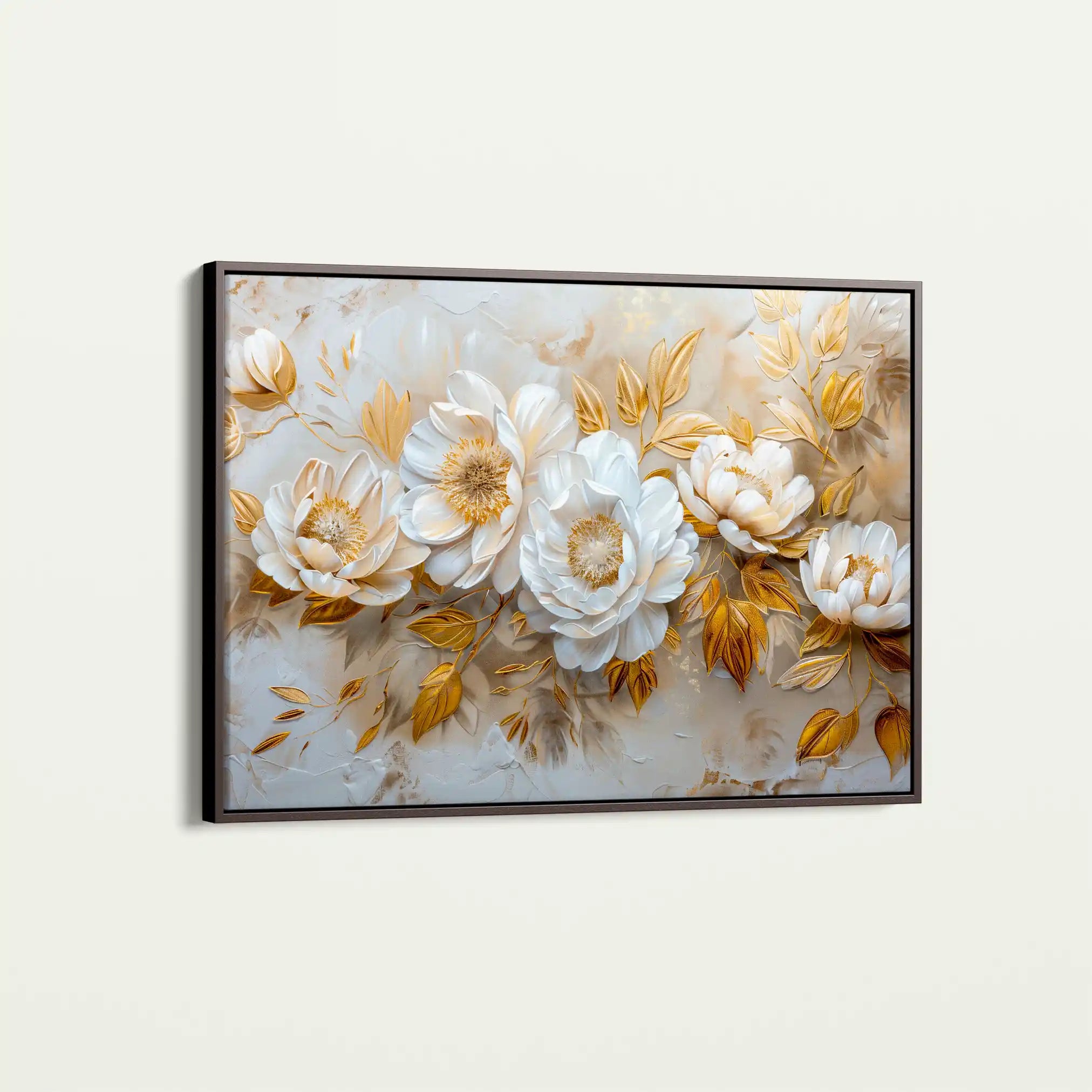 Floral 660 Canvas Art 60 x 40 cm / Black