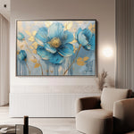 Floral 661 Canvas Art 18" x 24" / 45 x 60 cm / Black