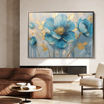 Floral 661 Canvas Art 18" x 24" / 45 x 60 cm / Black