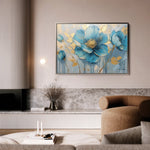 Floral 661 Canvas Art 18" x 24" / 45 x 60 cm / Black