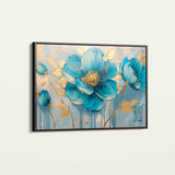 Floral 661 Canvas Art 18" x 24" / 45 x 60 cm / Black