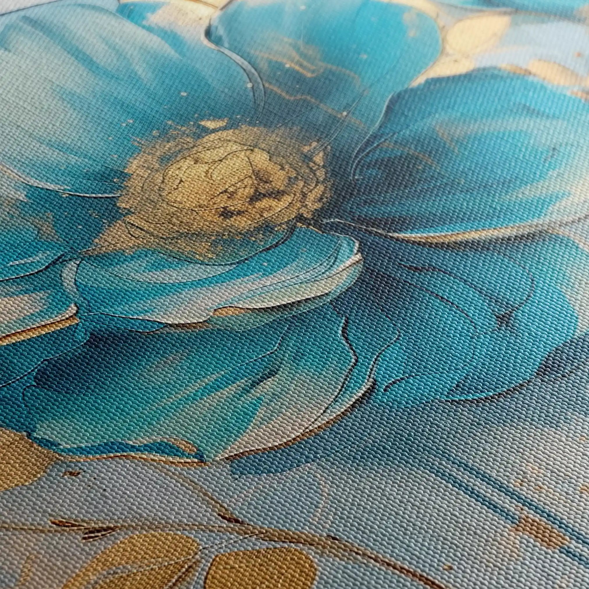 Floral 661 Canvas Art 60 x 40 cm / Black