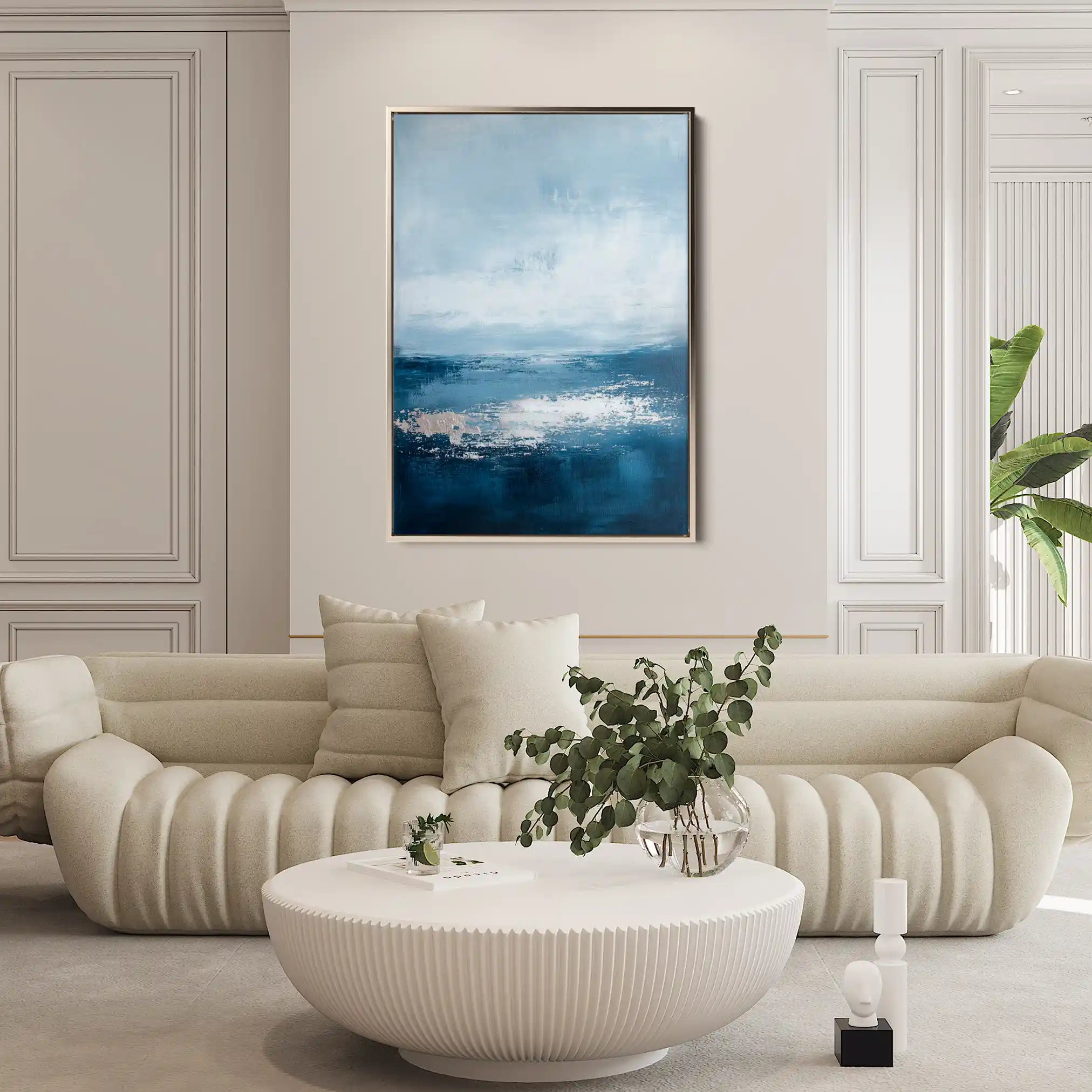 Abstract 662 Canvas Art 60 x 40 cm / Black
