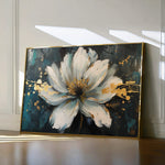 Floral 662 Canvas Art 18" x 24" / 45 x 60 cm / Black