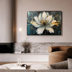 Floral 662 Canvas Art 18" x 24" / 45 x 60 cm / Black