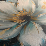 Floral 662 Canvas Art 18" x 24" / 45 x 60 cm / Black