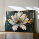 Floral 662 Canvas Art 60 x 40 cm / Black