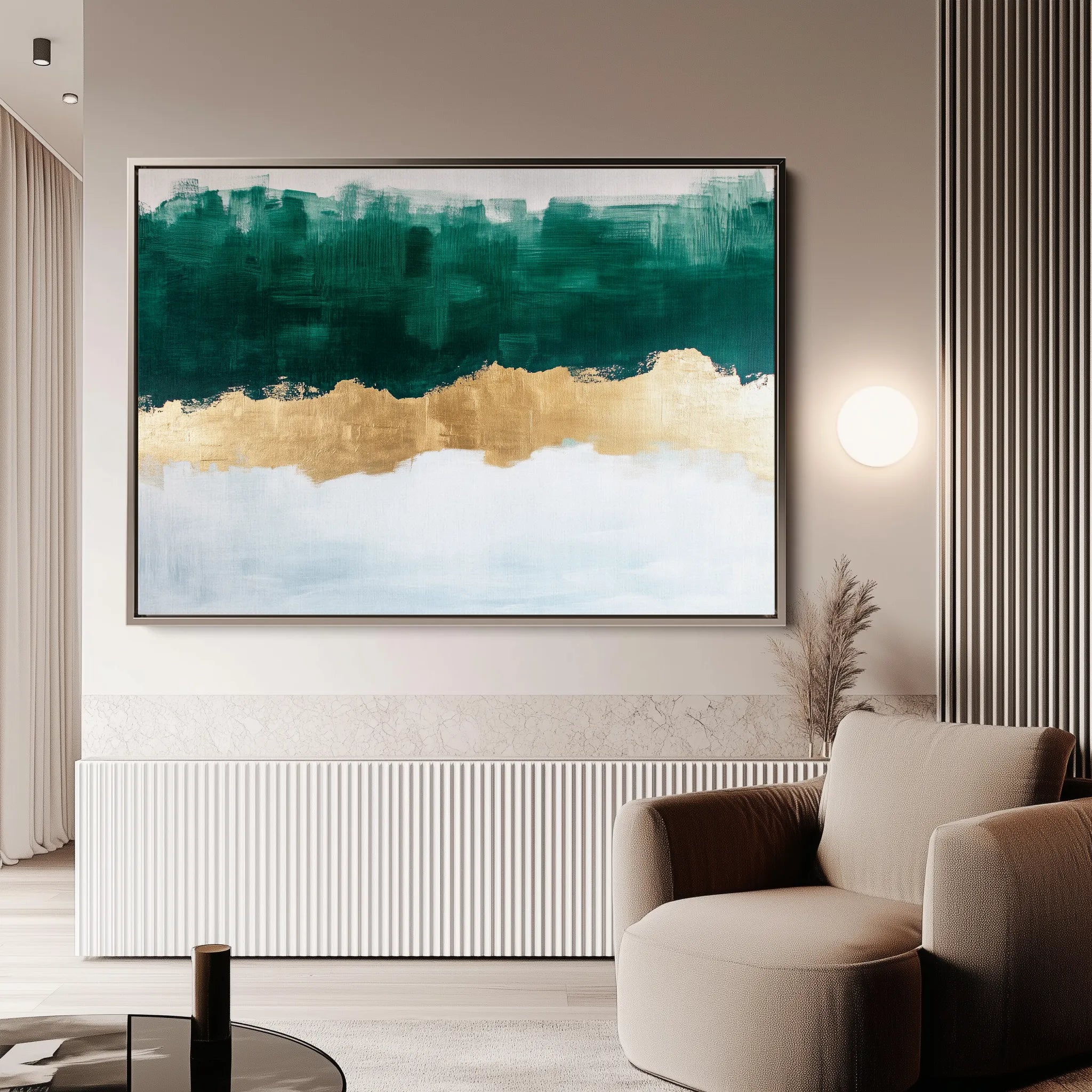 Abstract 663 Canvas Art 18" x 24" / 45 x 60 cm / Black