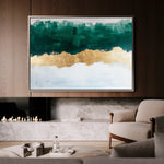 Abstract 663 Canvas Art 18" x 24" / 45 x 60 cm / Black