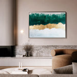 Abstract 663 Canvas Art 18" x 24" / 45 x 60 cm / Black