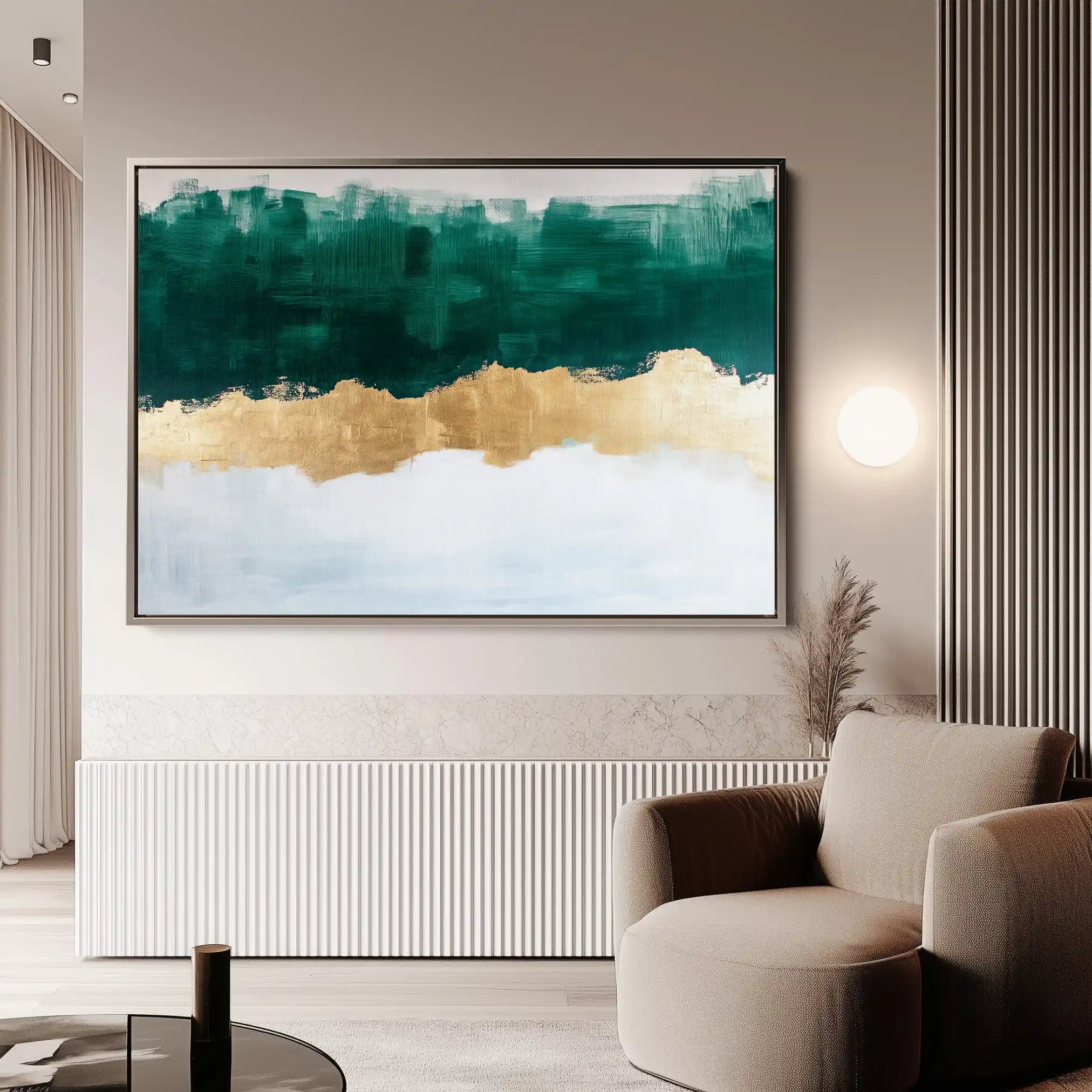 Abstract 663 Canvas Art 60 x 40 cm / Black
