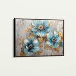 Floral 663 Canvas Art 18" x 24" / 45 x 60 cm / Black