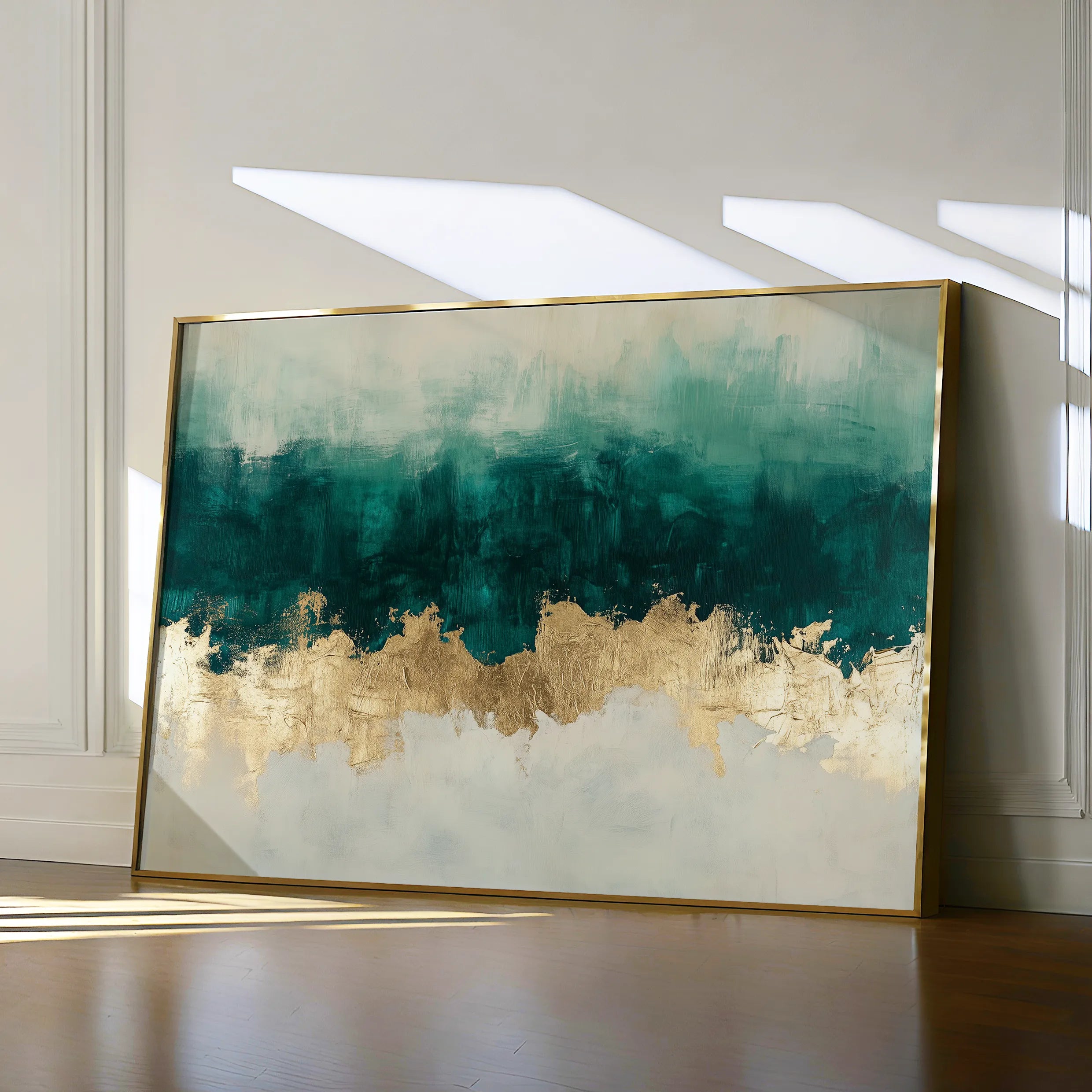 Abstract 664 Canvas Art 18" x 24" / 45 x 60 cm / Black