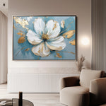 Floral 664 Canvas Art 18" x 24" / 45 x 60 cm / Black