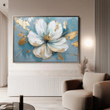 Floral 664 Canvas Art 18" x 24" / 45 x 60 cm / Black