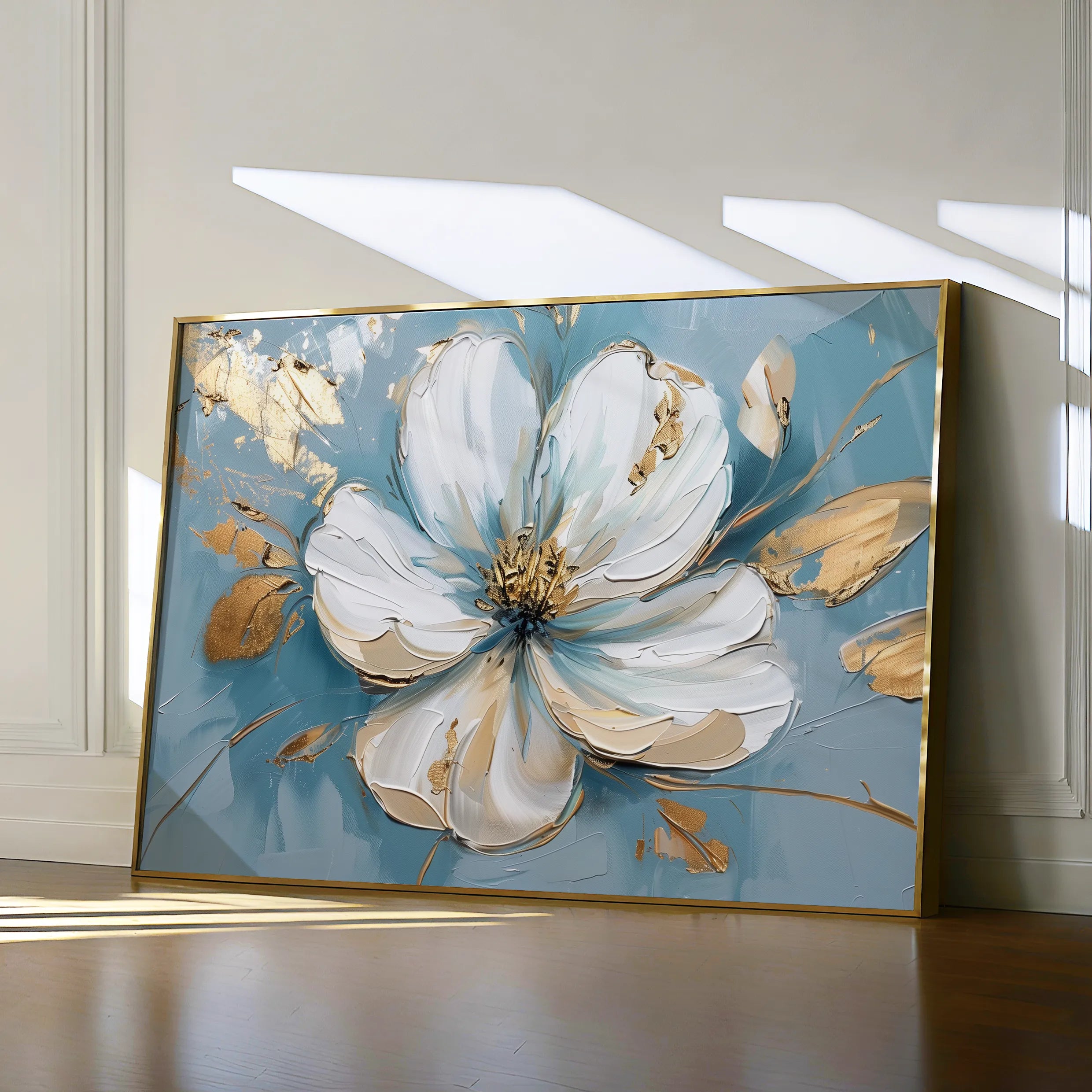 Floral 664 Canvas Art 18" x 24" / 45 x 60 cm / Black