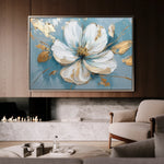 Floral 664 Canvas Art 18" x 24" / 45 x 60 cm / Black
