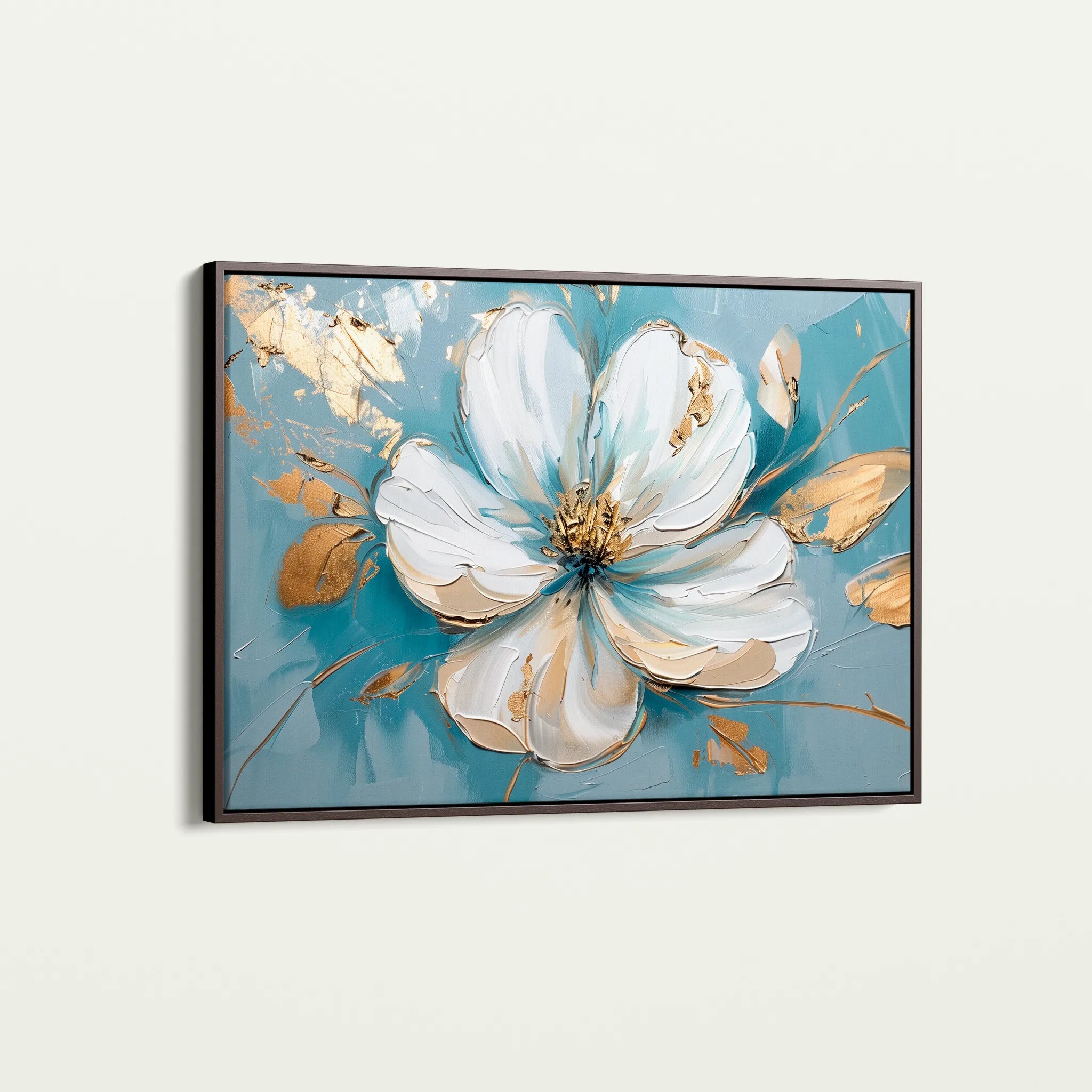 Floral 664 Canvas Art 18" x 24" / 45 x 60 cm / Black