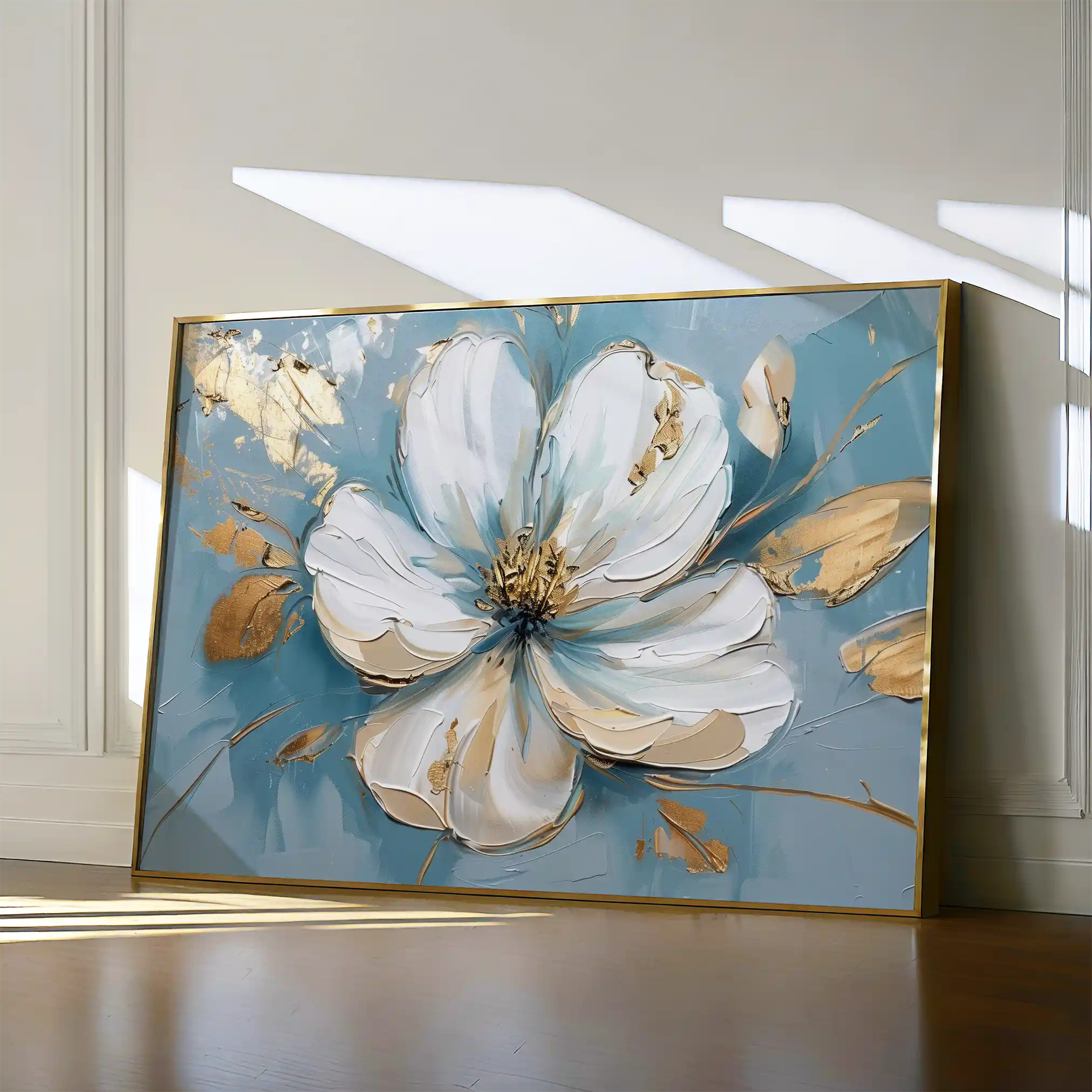 Floral 664 Canvas Art 60 x 40 cm / Black