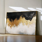 Abstract 665 Canvas Art 18" x 24" / 45 x 60 cm / Black