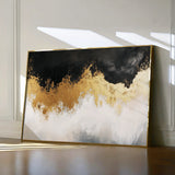 Abstract 665 Canvas Art 18" x 24" / 45 x 60 cm / Black