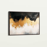 Abstract 665 Canvas Art 18" x 24" / 45 x 60 cm / Black