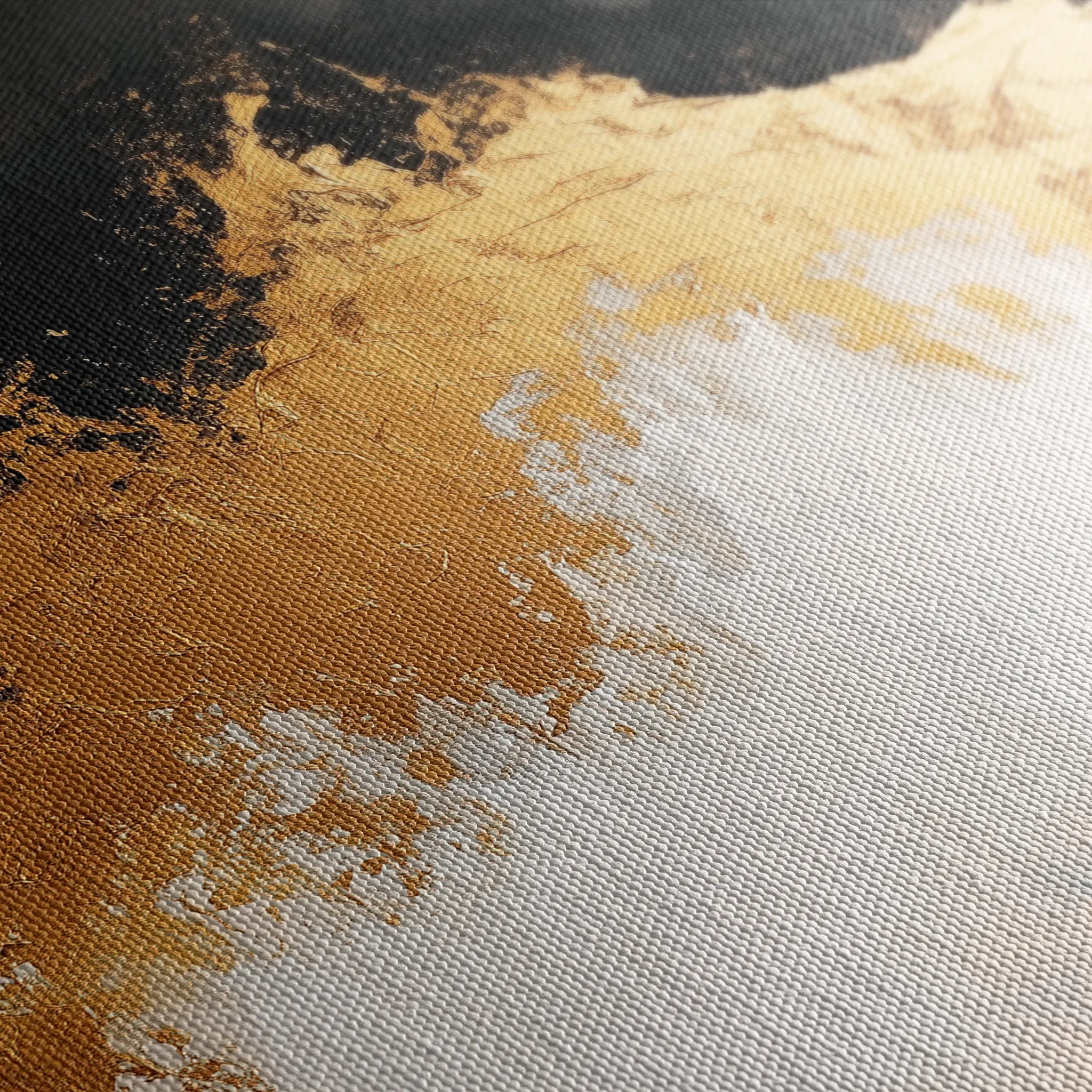 Abstract 665 Canvas Art 18" x 24" / 45 x 60 cm / Black