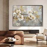 Floral 665 Canvas Art 18" x 24" / 45 x 60 cm / Black