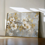 Floral 665 Canvas Art 18" x 24" / 45 x 60 cm / Black