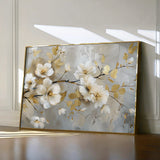 Floral 665 Canvas Art 18" x 24" / 45 x 60 cm / Black
