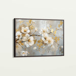 Floral 665 Canvas Art 18" x 24" / 45 x 60 cm / Black