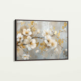 Floral 665 Canvas Art 18" x 24" / 45 x 60 cm / Black