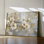 Floral 665 Canvas Art 60 x 40 cm / Black