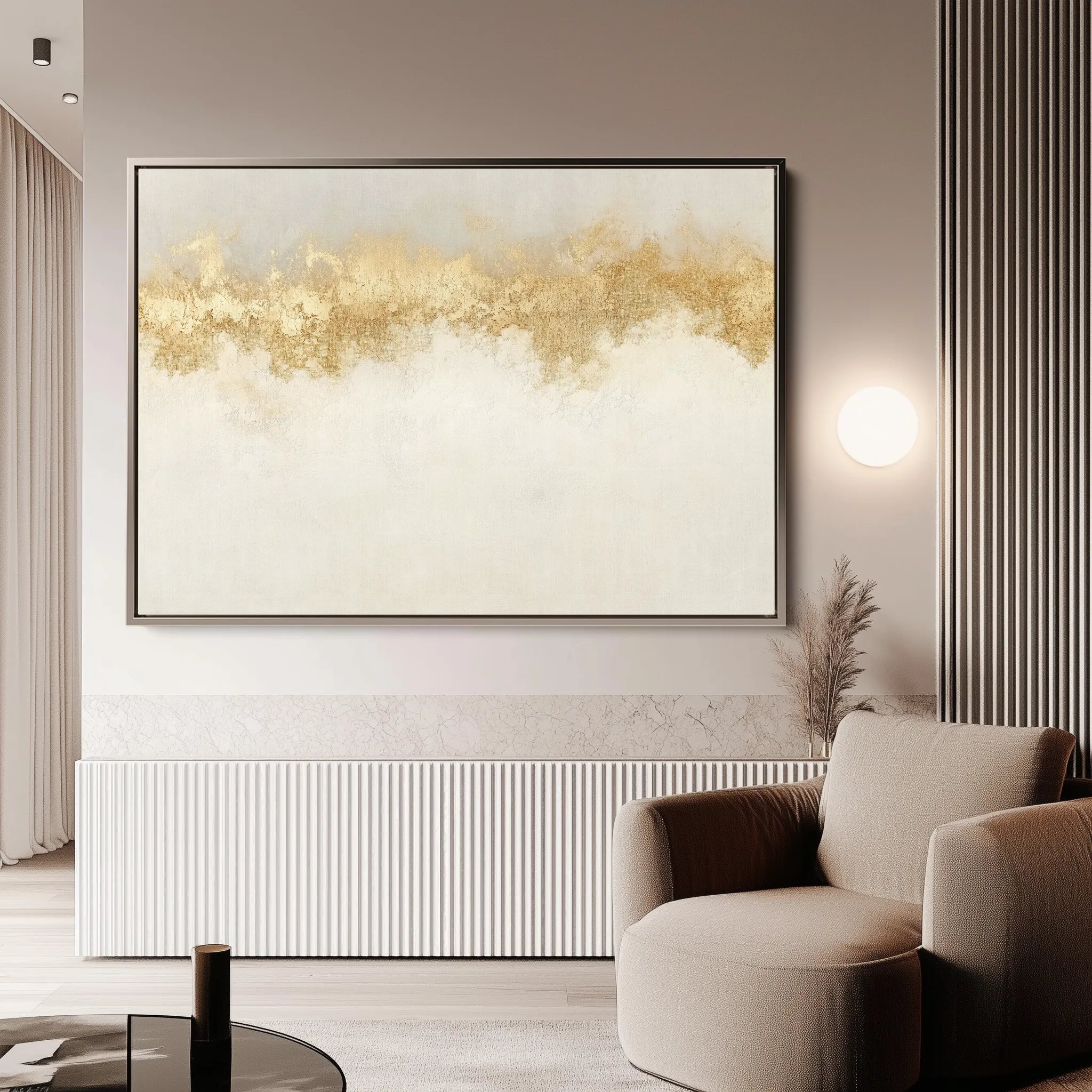 Abstract 666 Canvas Art 18" x 24" / 45 x 60 cm / Black