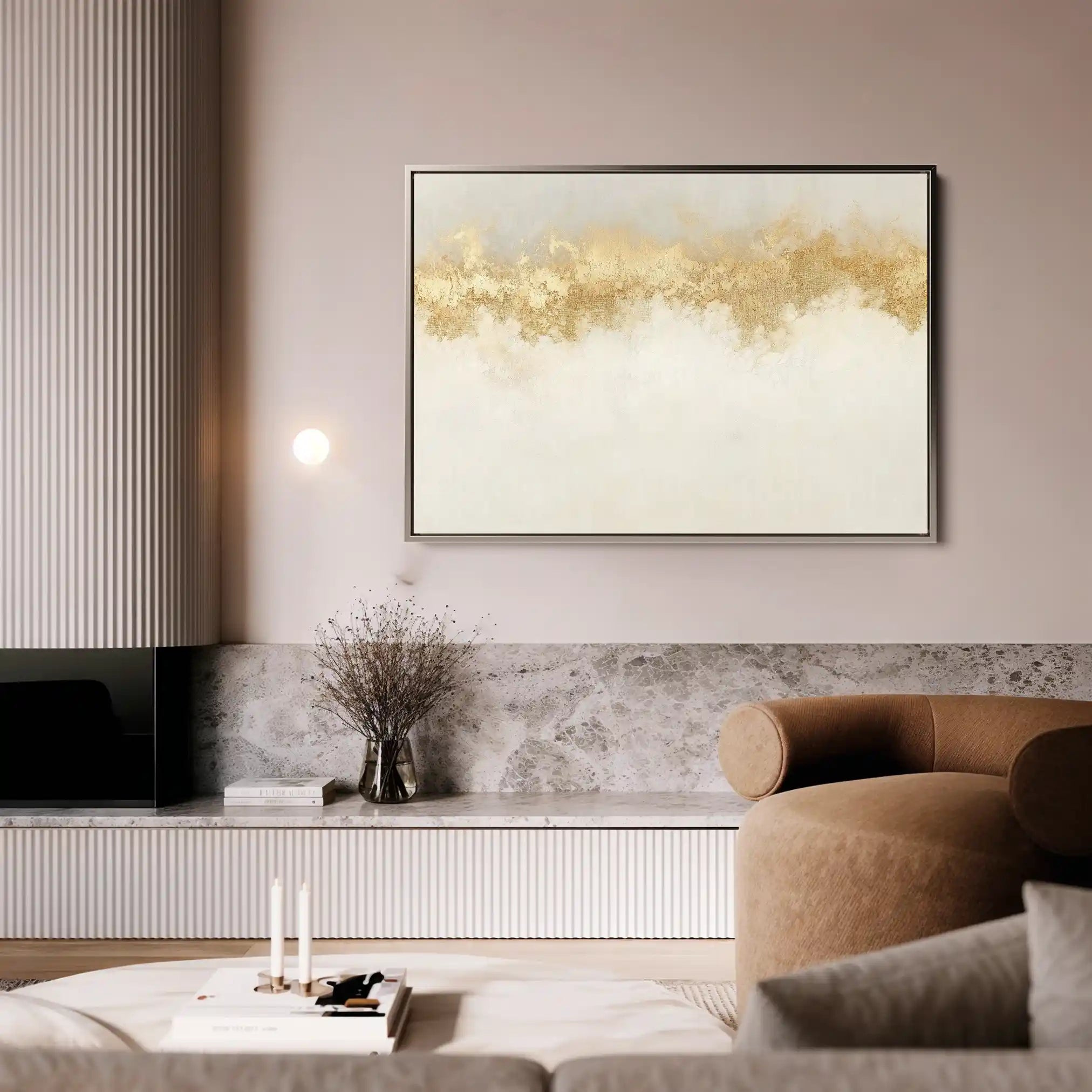 Abstract 666 Canvas Art 60 x 40 cm / Black