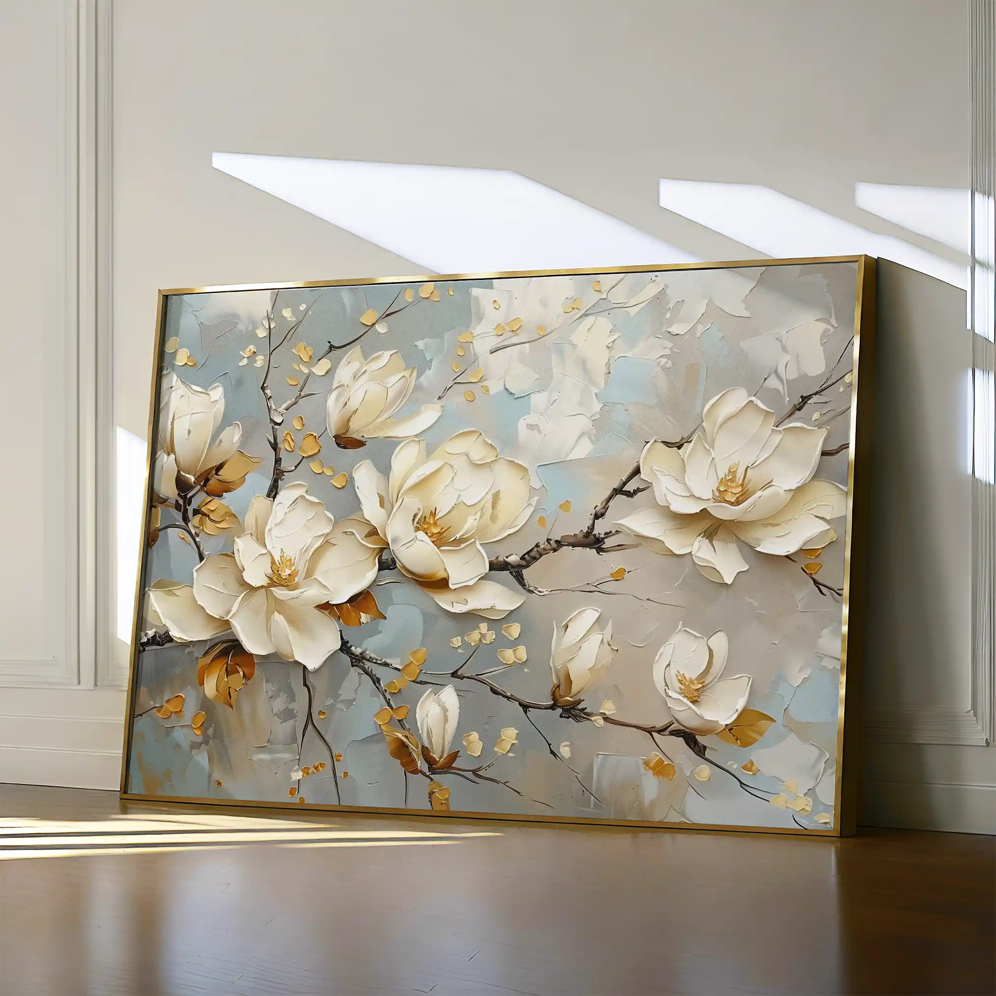 Floral 666 Canvas Art 18" x 24" / 45 x 60 cm / Black