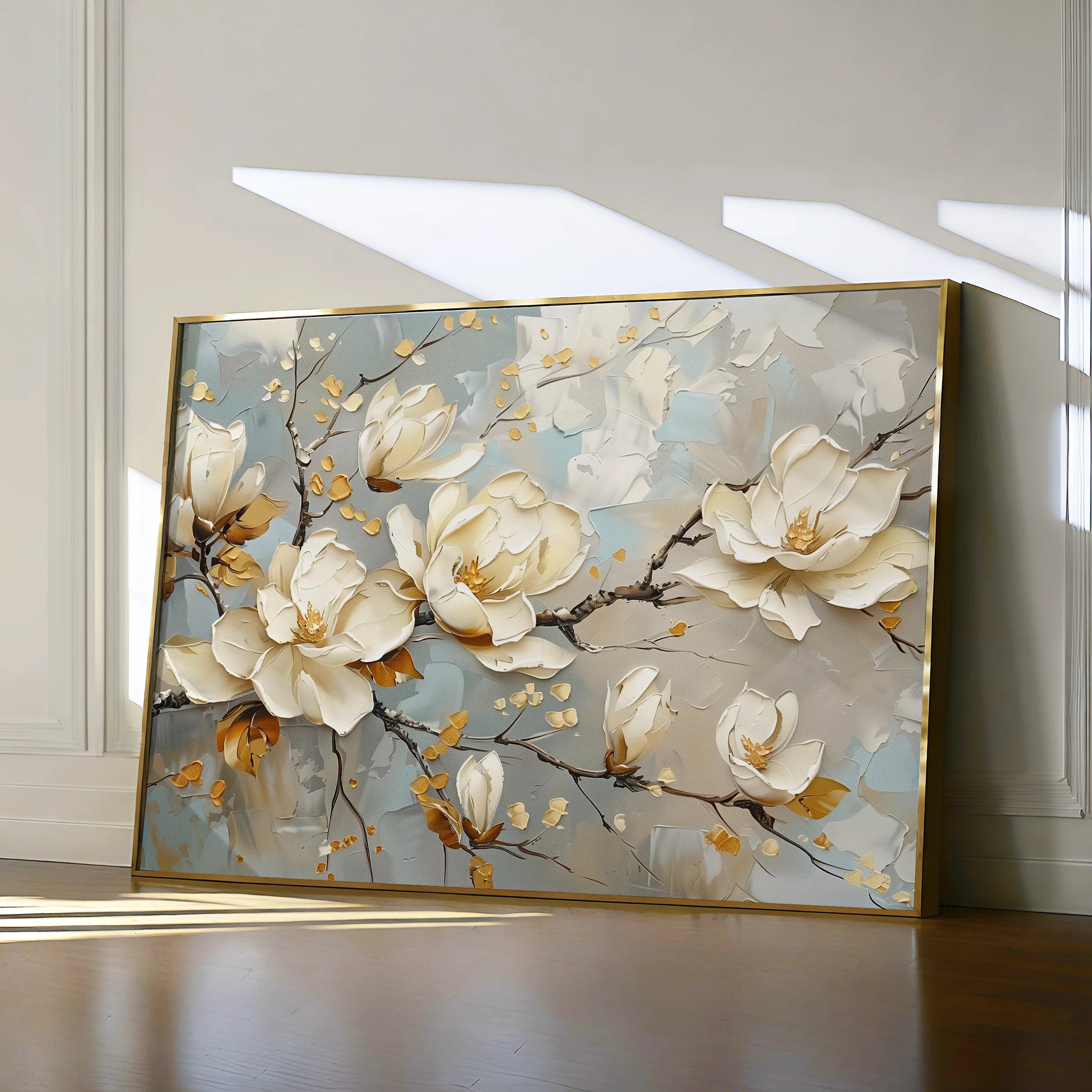 Floral 666 Canvas Art 18" x 24" / 45 x 60 cm / Black