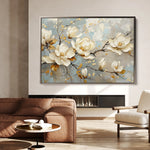 Floral 666 Canvas Art 18" x 24" / 45 x 60 cm / Black